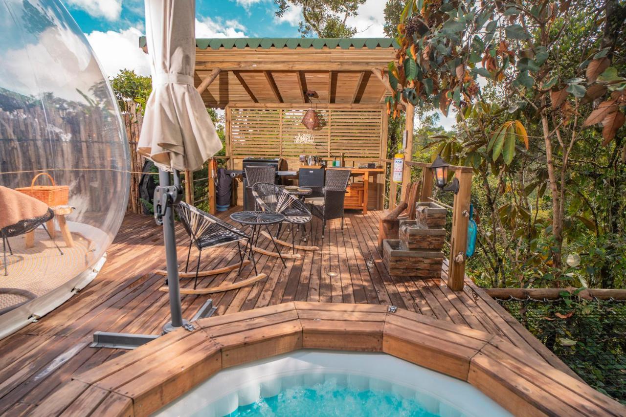 Bubblesky Glamping Guatape Hotell Exteriör bild