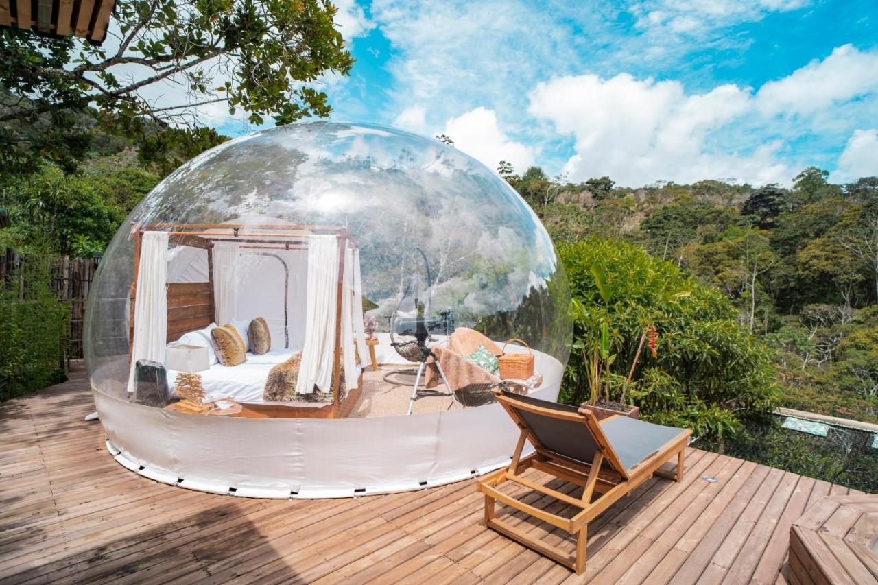 Bubblesky Glamping Guatape Hotell Exteriör bild
