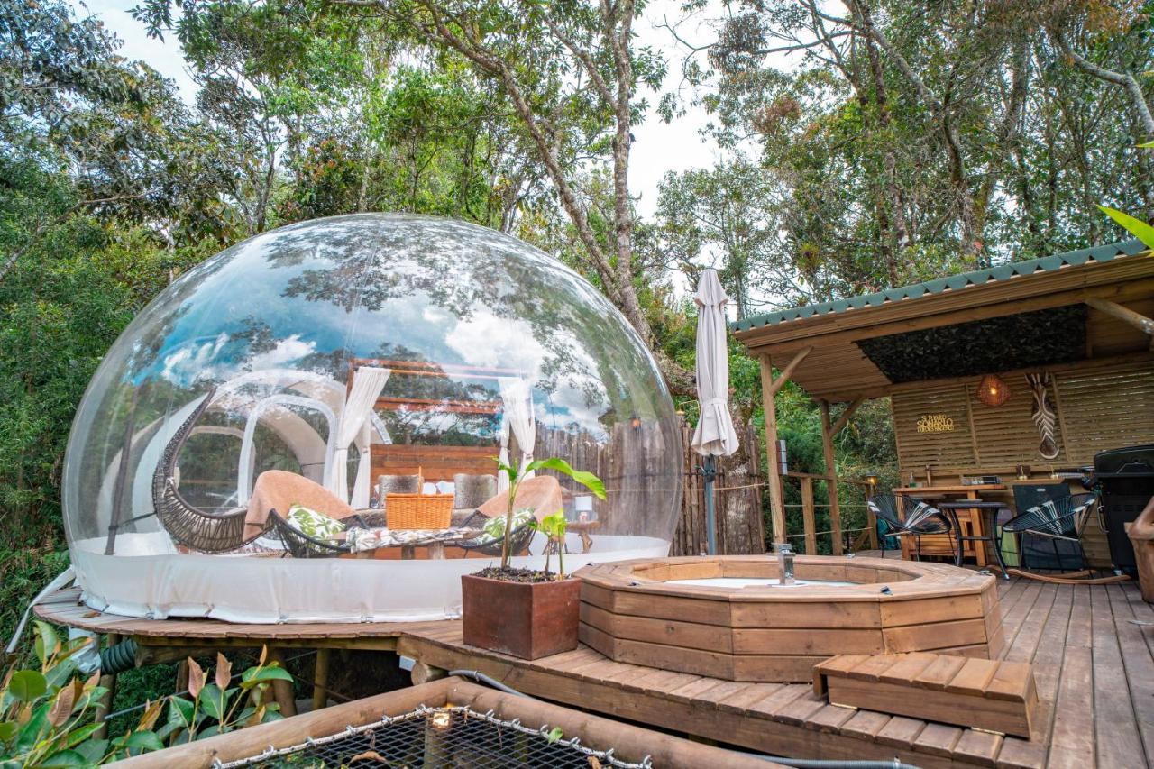 Bubblesky Glamping Guatape Hotell Exteriör bild
