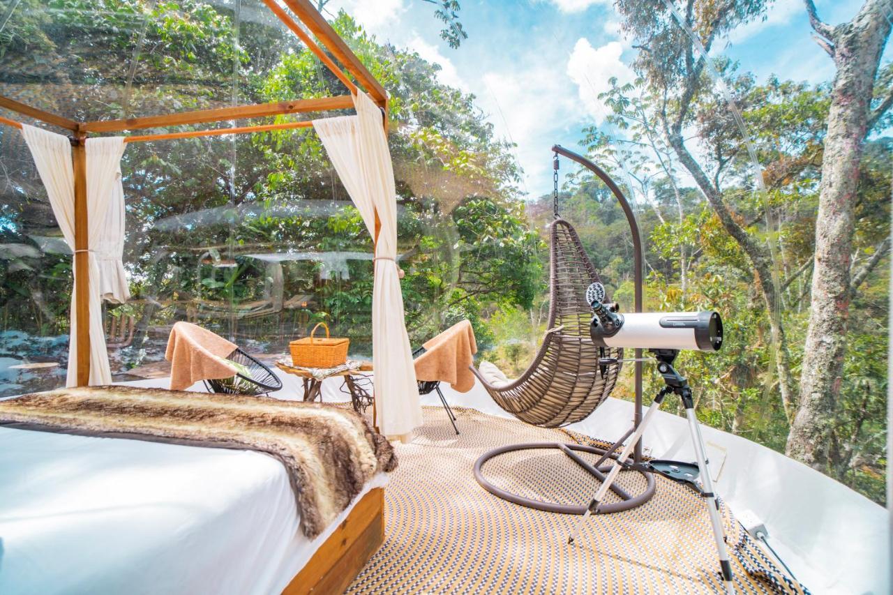 Bubblesky Glamping Guatape Hotell Exteriör bild