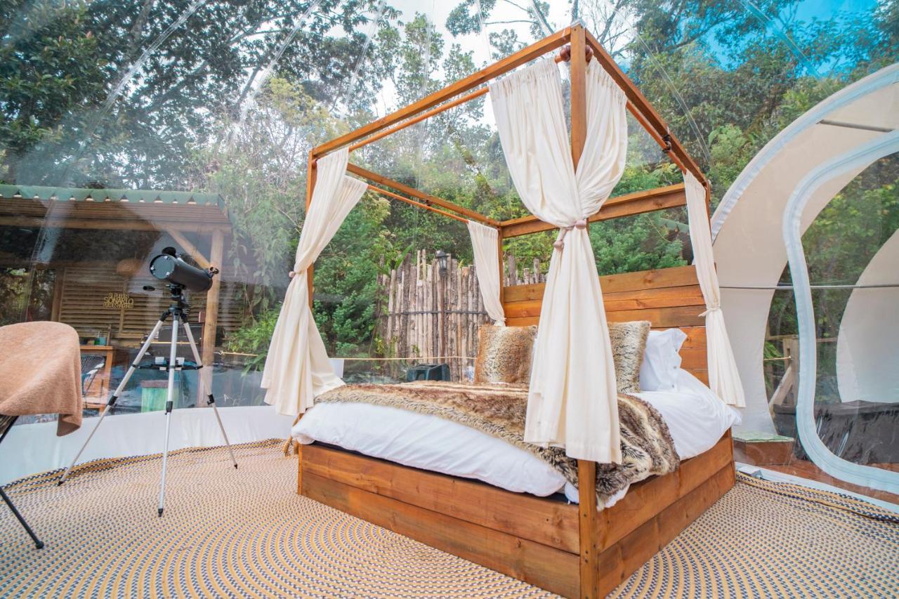Bubblesky Glamping Guatape Hotell Exteriör bild