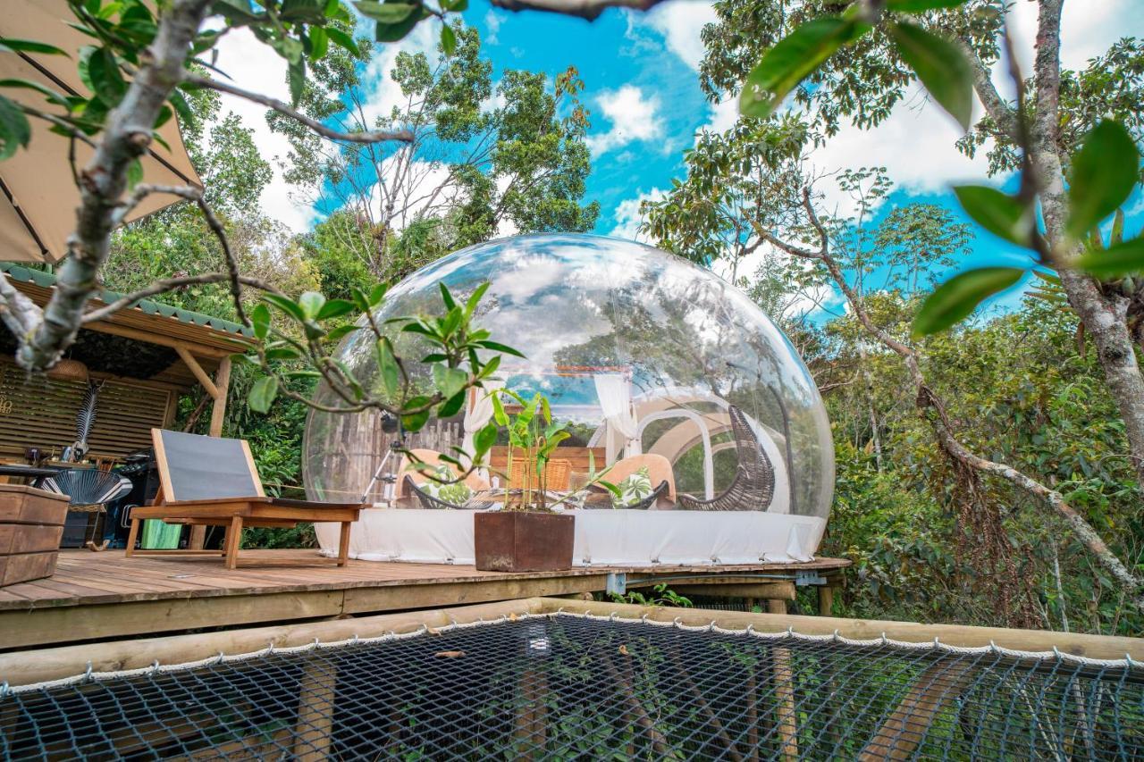 Bubblesky Glamping Guatape Hotell Exteriör bild