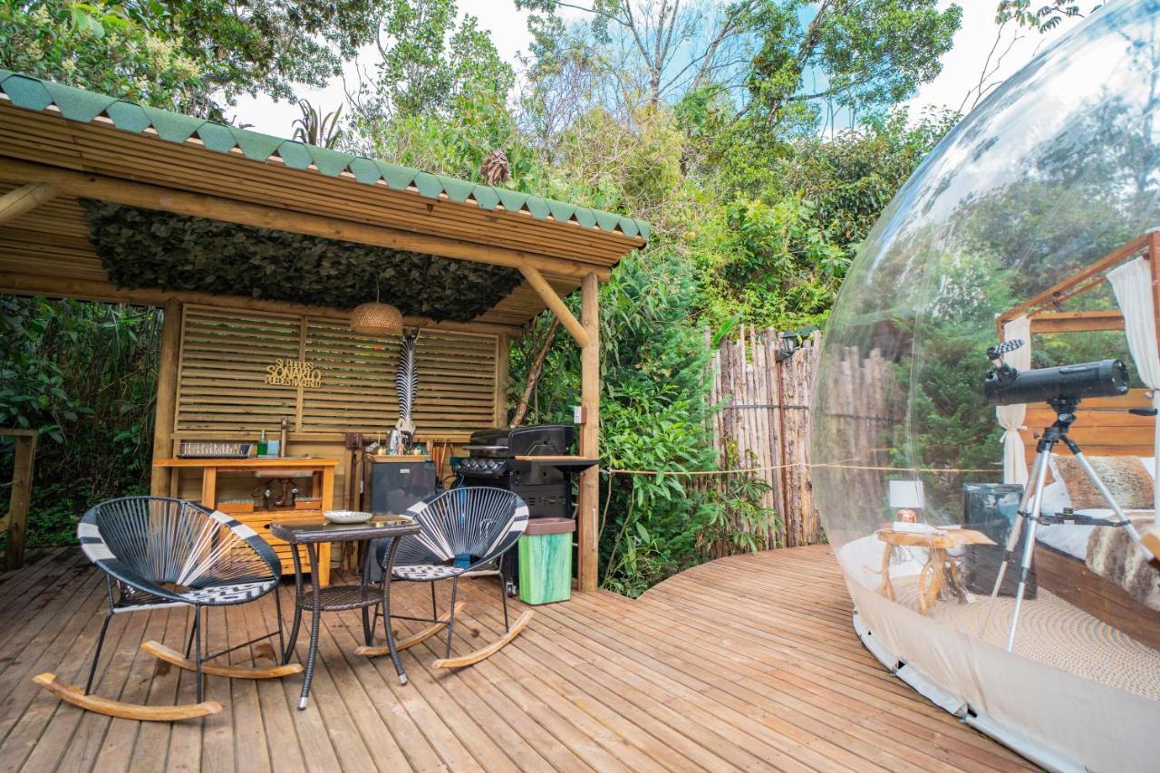 Bubblesky Glamping Guatape Hotell Exteriör bild