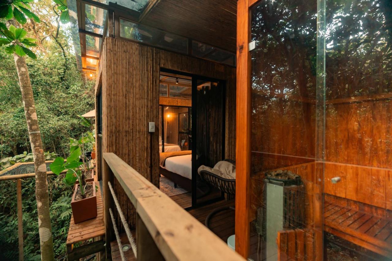 Bubblesky Glamping Guatape Hotell Exteriör bild