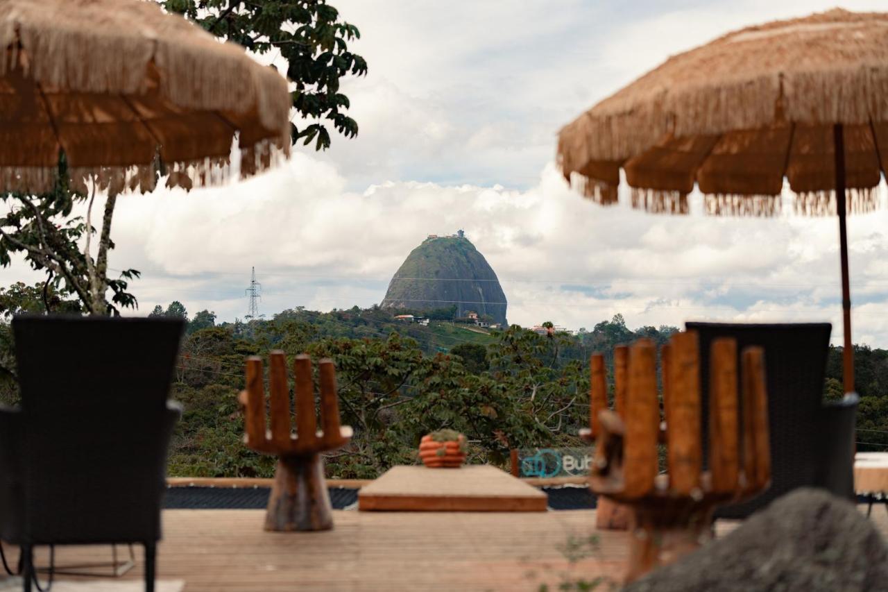 Bubblesky Glamping Guatape Hotell Exteriör bild