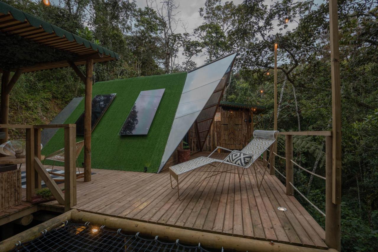 Bubblesky Glamping Guatape Hotell Exteriör bild