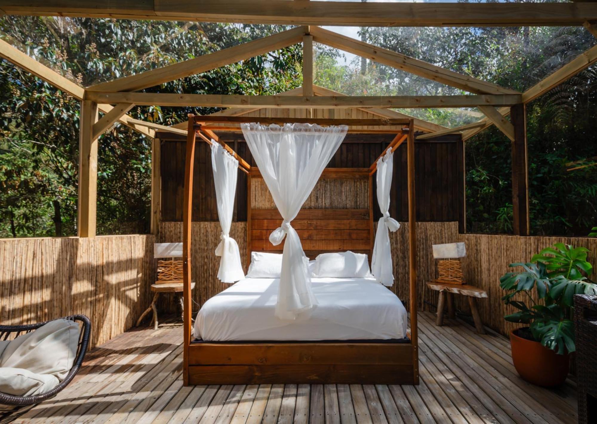 Bubblesky Glamping Guatape Hotell Exteriör bild